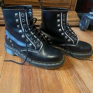Hard to find stud Dr Martens leather boots
